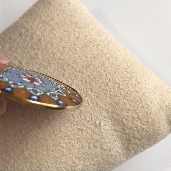 Millefiori Gilt 925 AMV Antica Murrina Venezia Handmade Murano Glass Pendant - Picture 10 of 15